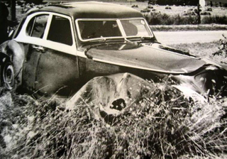 The original car was involved in a number of accidents before being lost to WWII bombs